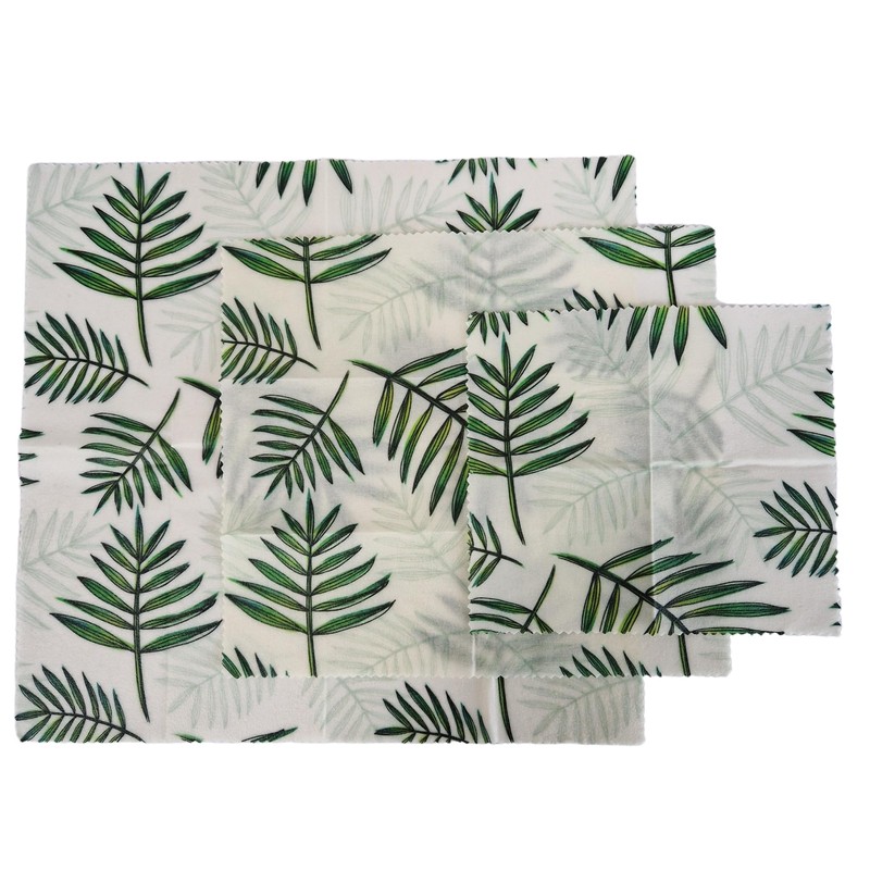 Reusable, Organic, Natural Beeswax Sandwich Wraps - Set of 3