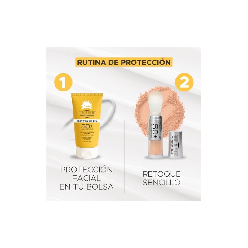 Fotosun Uv100 Spf50 Crema Facial Protector Solar Diario Resistente Agua