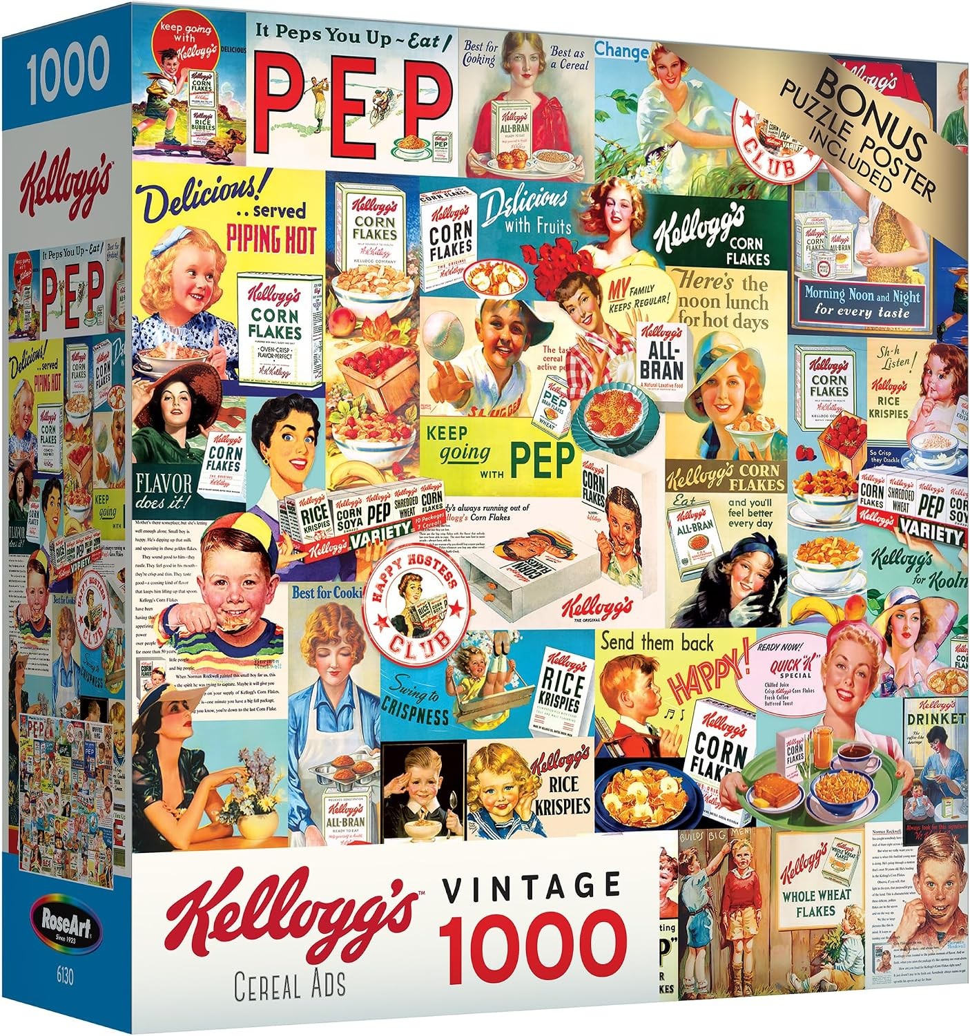 Lafayette Puzzle Factory RoseArt - Kelloggs - Rompecabezas de 1000 Piezas para Adultos