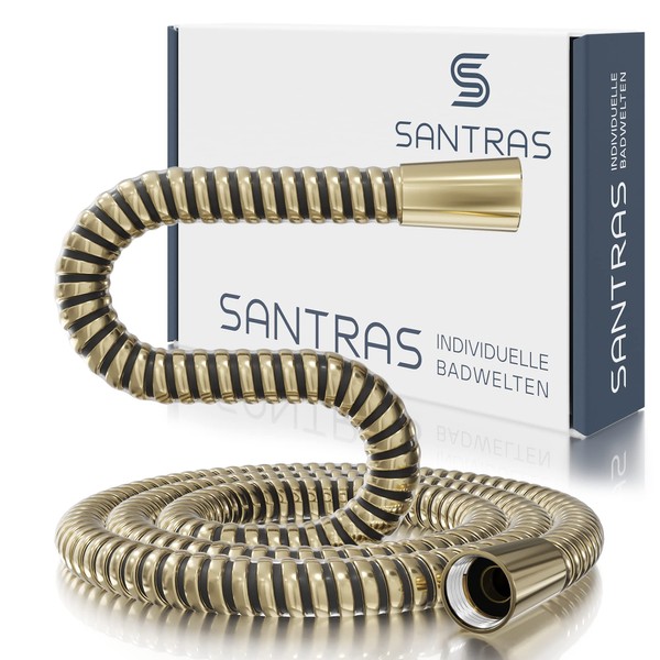 SANTRAS® Premium Stainless Brass Shower Hose 2.00 m with Flow