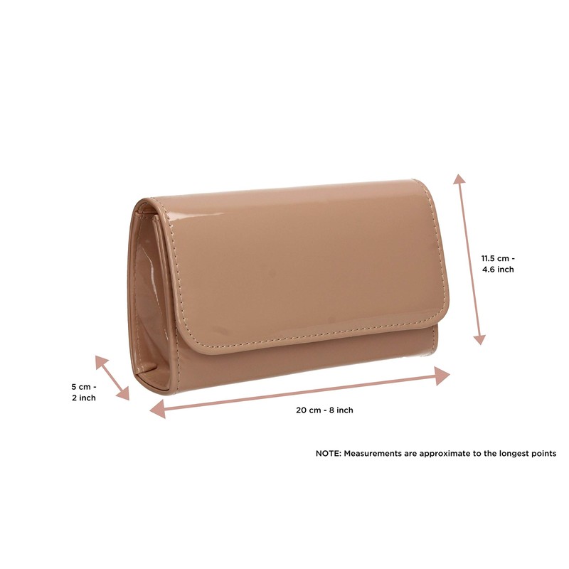 SwankySwans Women's Diaz Clutch Bag, nude