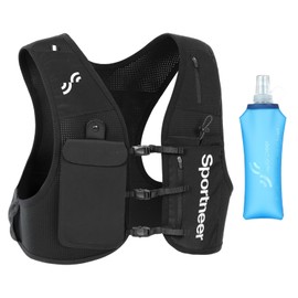 Sportneer 5L Ultralight Hydration Backpack Trail Backpack Hydration Vest, Adjustable Chest Straps Hydration Pack Bicycle Backpack for Running, Camping, Hiking, Marathoner, S