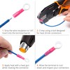 Wirefy 150 PCS Heat Shrink Ring Terminals #6 - a