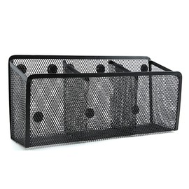 Magnetic Pen Holder Net, Magnetic Basket, Magnetic Storage Baskets, Mesh Marker Pen Holder, for Whiteboard, Fridge, Office Material