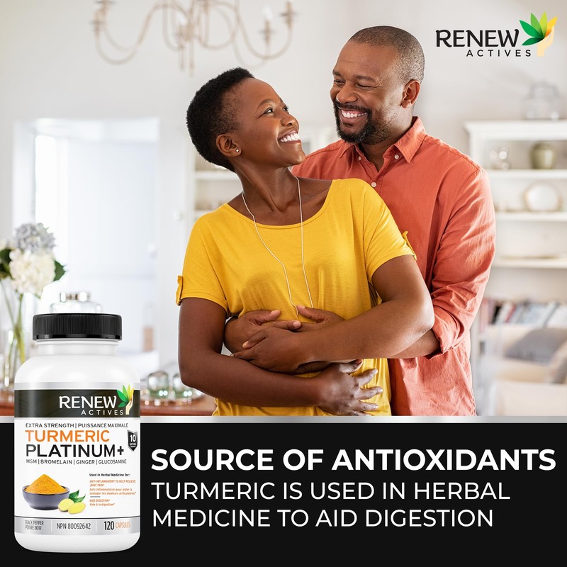 Renew Actives Turmeric Platinum - Antioxidant Source & Liver Protectant