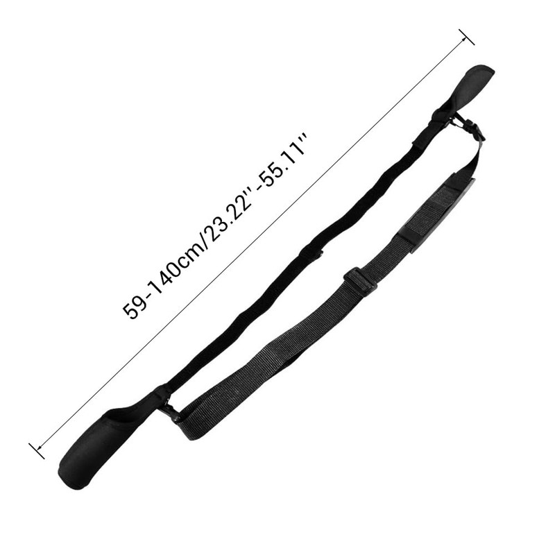 DONGKER Fishing Rod Carrier Strap,23"-55" Adjustable Fishing Pole Shoulder Sling