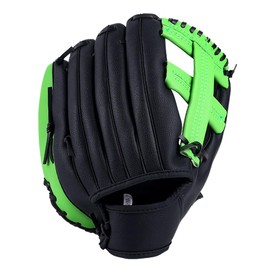 ZYYRSS Baseball Glove for Kids/Youth/Adult, Softball Gloves,Sports Batting Gloves PU Leather Left Hand Glove, Right Hand Throw (Green, 11.5 inch)
