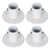 ECOTRIC Deck Anchor Flange Cast Aluminum Above Ground Pool Ladders/Handrails/Slide