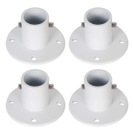 ECOTRIC Deck Anchor Flange Cast Aluminum Above Ground Pool Ladders/Handrails/Slide - 1 7/8” Inch Diameter of 1.9"(4PC)