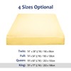 sourcing map Satin Fitted Sheet, Solid Silky 12" Deep Pocket