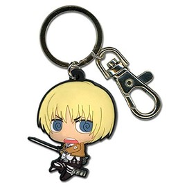 Great Eastern Entertainment Attack On Titan SD Armin PVC Keychain Multi-colored, 2"