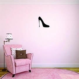Decal - Peel & Stick Wall Sticker : Shoes High Heel Stilettos Women Ladies Girl Teen Fashion Home Decor Picture Art Size :16 Inches x 16 Inches