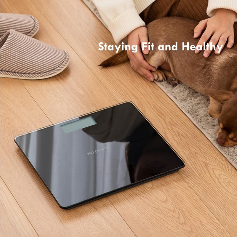NUTRI FIT Digital Bathroom Scale for Body Weight, Bath Scale