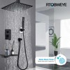 RTOBWEYE 8 Inch Shower Faucet Set, Ceiling Mounted Rainfall Shower