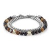 10:10 Double Wrap Bracelet Made of Hypoallergenic Stainless Steel, Natural
