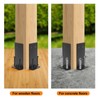 4‘’X4‘’ Post Anchor Base 4 Set,Adjustable Post Base Brackets for