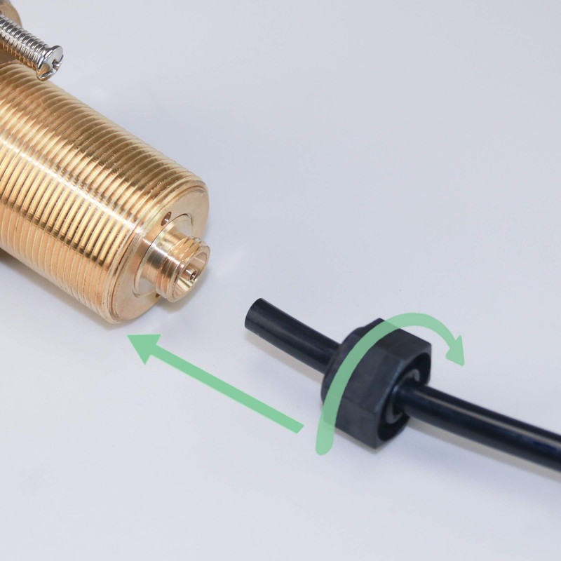 KANARY All Brass Air Switch Button for Sink Top Counter