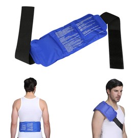 BelleStyle Ice Bag, Cold Warm Gel Compress with Belt, Reusable Cooling Pads, Ice Pack, Hot Cold Therapy for Back, Neck, Shoulder, Waist, Legs, Sports