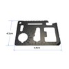 Multifunctional Metal Tool Card - Stainless Steel Bottle Opener, Positioner,