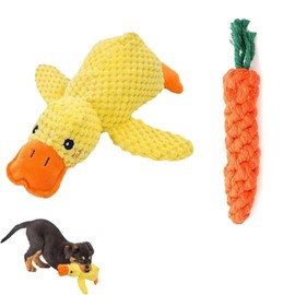 ZQuintuplian 2 Pcs Duck Dog Toy Set, Dog Toy Duck, Durable Dog Duck Toy Dog Toys for Boredom for Small Dogs and Dog Toys For Medium Dogs for Pet Playtime and Interactive Fun