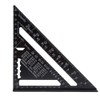 7'' Metric Aluminum Alloy Oxidation Roofing Square Triangle Angle Protractor,Black