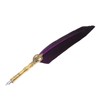 Feather Pen Exquisite Vintage Elegant Stainless Steel Smoothly Writing Wear