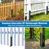 2 Pcs Fence Post Repair, Heavy Duty Fence Post Kit