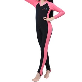 Labelar Sun Protection Swimwear Stinger Suit Full Body Swimsuit for Boys and Girls A-Pink