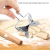 Stainless Steel Dumpling Wrapper Dough Cutter,Circle Dough Blade Roller Ravioli