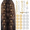 28Pcs Gold Hair Accessories for Women, Braid Hair Jewelry with