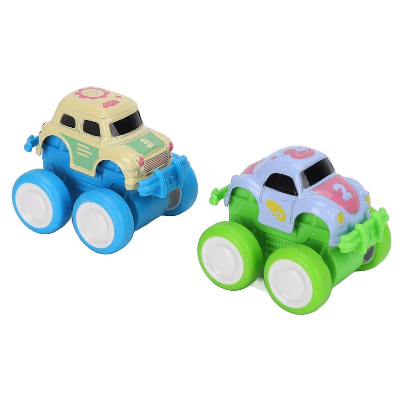 4pcs Pull Back Car Toys Cartoon Q Version Alloy Vehicle