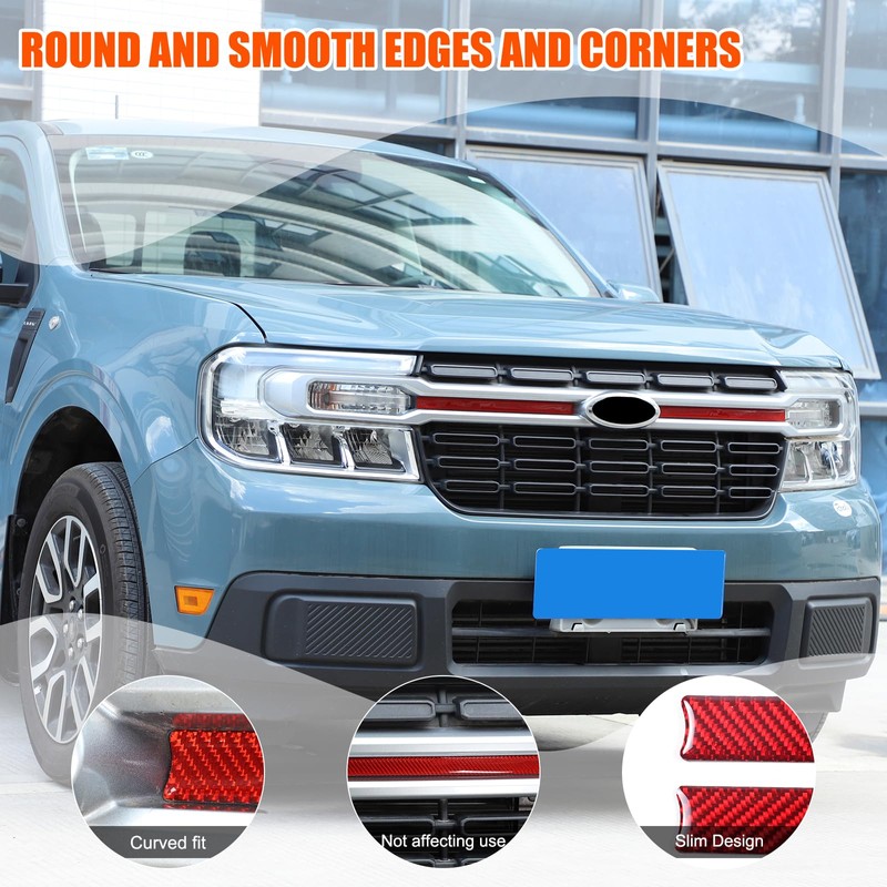 Daeiclru Front Center Grill Insert Cover Trim Compatible with Ford