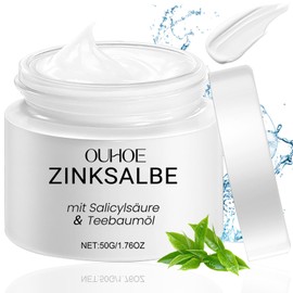 Zinc Ointment Against Pimples, Anti Pimple Cream, for Acne & Blemished Skin Face, Zinc Ointment Against Blackheads, Reduction Acne, Pimples and Dark Spots, Acne Cream