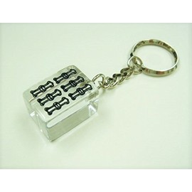 Clear Mah Jongg Pie Large Key Holder [ro-so-]