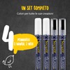 Securit Waterproof Glass + Chalkboard Markers, Medium Nib, Wallet 4-Pack,