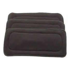 3 Absorbentes Nocturnos Charcoal 5 Capas Alva Baby Original                                                                                           