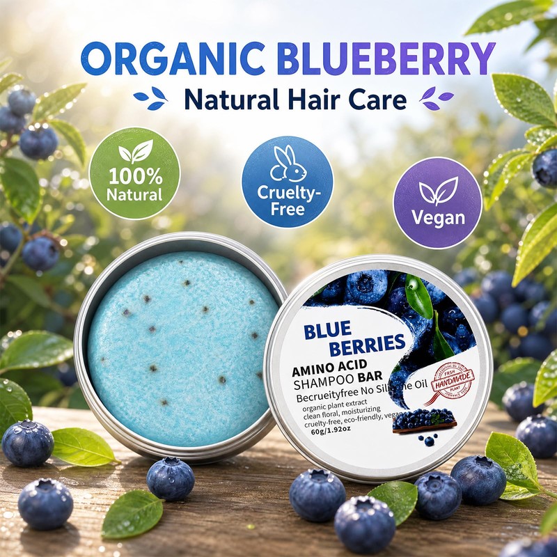 Blueberry Fields Shampoo & Conditioner, for Hair Strengthening | Blueberry