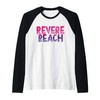 Revere Beach Massachusetts - Revere Beach MA 70's Retro Raglan