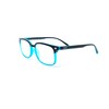 Gian Marco Venturi Unisex Varese Lesebrille, Schwarz-Hellblau, One Size