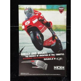 OAKLEY 2006 DUCATI GASCAN SUNGLASSES Dealer Promo Display Card New Old Stock