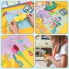 LOVESTOWN Toddler Scissors, 4PCS Blunt Tip Adaptive Safety Scissor Stocking