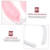 The Fancy Dress Womens White Pink Bunny Ears Headband Fancy