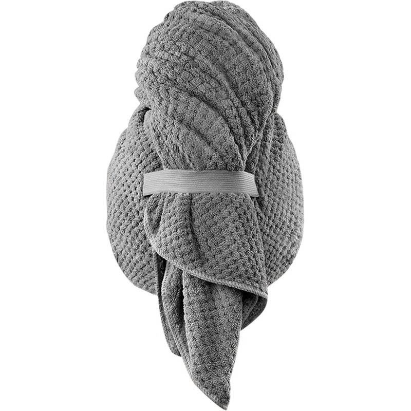 Toalla de microfibra absorbente para el cabello de secado rápido