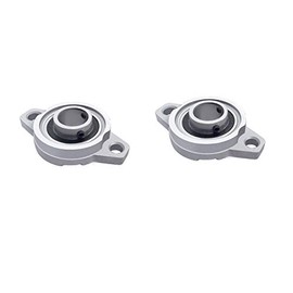 Zinc Alloy Flange Bearings Self Aligning Pillow Block Bearing for Machines KFL Series Conveyor Belt Systems KFL000 (10mm) Pack of 2