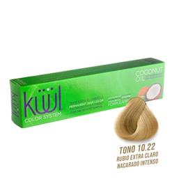 KÜÜL - Color System Tinte Permanente para Cabello Tono 10.22 90 ml, con Aceite de Coco, Filtro UV y Colágeno, Prolonga Intensidad del Color, Aporta Hidratación, Brillo y Sedosidad, Coloración Cabello