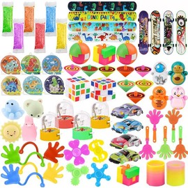 Tuko 60 PCS Party Favors Toys for Kids,Pop Fidget Toys for Kids,Classroom prizes, Prize Box Toys, Goody Bag Fillers,Pinata Stuffers,Carnival Prizes for Boys and Girls 4-10