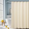 AooHome Extra Long Fabric Shower Curtain, Polyester Solid Shower Curtain