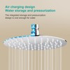 AULEEND 6 Inch Round Rain Shower head, High Flow Stainless