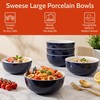 24 oz Ceramic Cereal Bowl Set of 4, 6" Breakfast