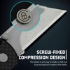 Folding Pocket Utility Knife, Quick Change Box Cutter with Rail